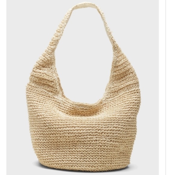 Banana Republic Handbags - Banana Republic Straw Hobo Bag